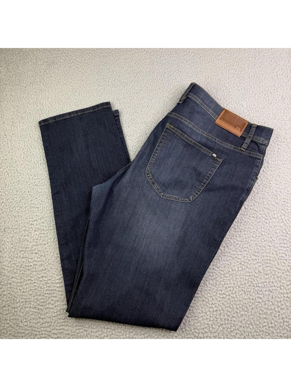 Travis Mathew Legacy Featherweight Dark Wash Straight Leg Blue Jeans Men’s 38x33